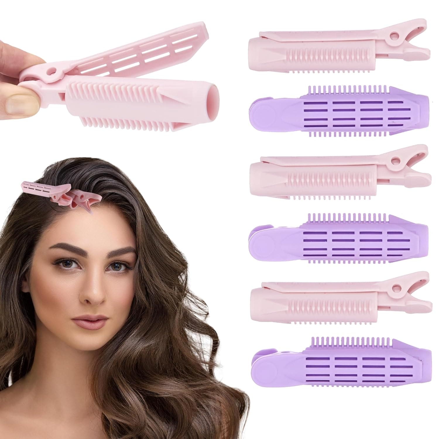 Set Of 2 Fluffy Hair Clip, Portable Plastic Hair Root Clip, Roller Wave Fluffy Hair Curler, Hair Styling Tool Accessories, Natural Volumizing Hair Root Clip Set Of 2 Fluffy Hair Clip, Portable Plastic Hair Root Clip, Roller Wave Fluffy Hair Curler, Hair Styling Tool Accessories, Natural Volumizing Hair Root Clip
